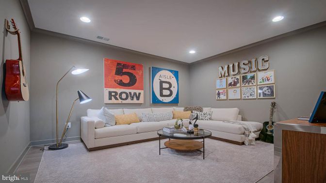 Interior, Living room, Recessed Lighting