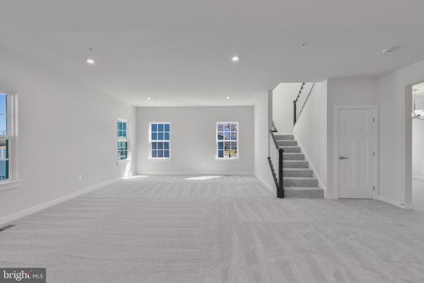 Empty room, Interior, Recessed Lighting