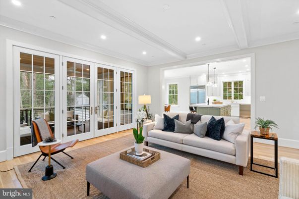 Interior, Kitchen, Living room, Pendant Lights, Recessed Lighting, Wood Texture Flooring