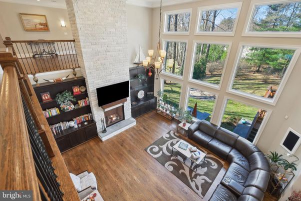 Fireplace, Interior, Living room, Stone Walls, Wood Texture Flooring