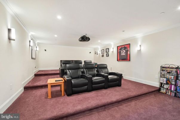 Home Theatre Room, Interior, Projection Screen, Recessed Lighting, Theatre Room