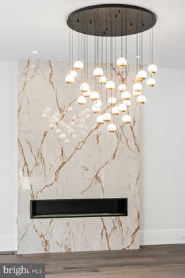 Interior, Marble Walls, Pendant Lights, Wood Texture Flooring