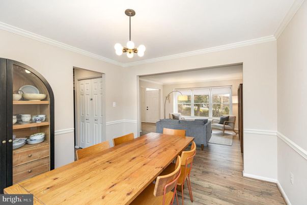 Dining room, Interior, Living room, Pendant Lights, Wood Texture Flooring
