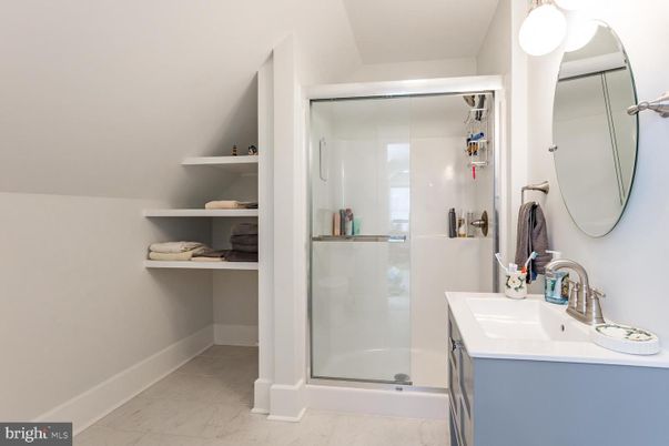 Bathroom, Glass Shower, Interior, Marble