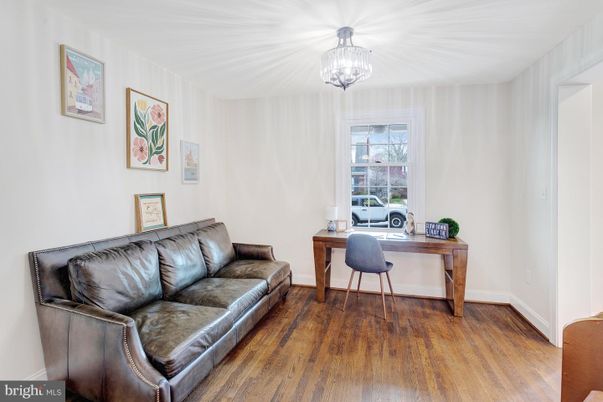 Chandelier, Home Office, Interior, Wood Texture Flooring