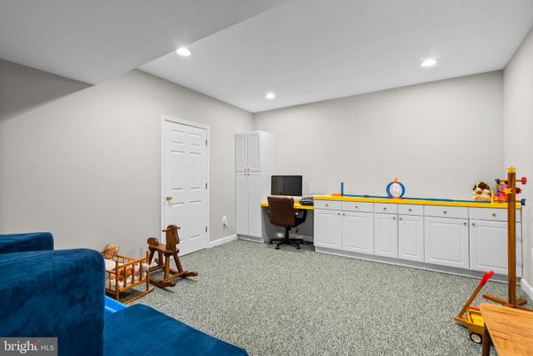 Home Office, Interior, Recessed Lighting