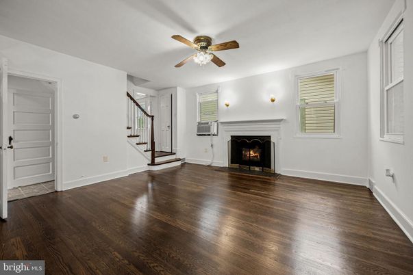 Empty room, Fireplace, Interior, Wood Texture Flooring