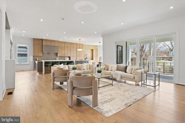Interior, Kitchen, Living room, Pendant Lights, Recessed Lighting, Stainless Steel Appliances, Wood Texture Flooring