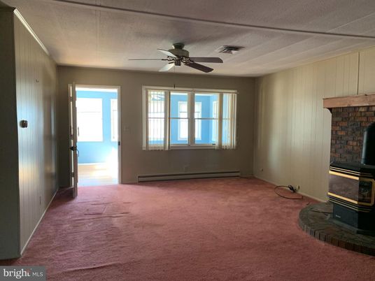 Empty room, Fireplace, Interior