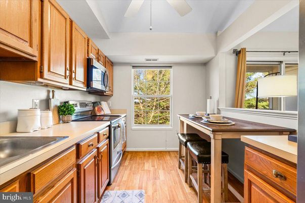 Interior, Kitchen, Wood Texture Flooring
