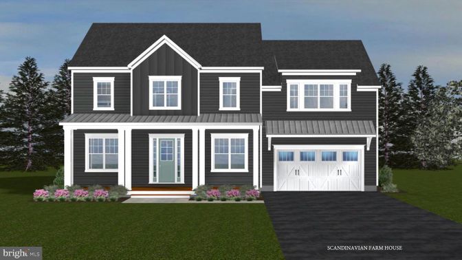 Attached, Exterior, Facade, Farmhouse