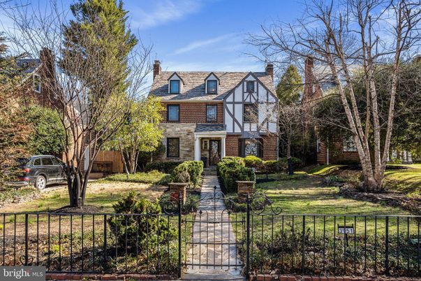 Exterior, Facade, Brick Facade, Tudor Revival
