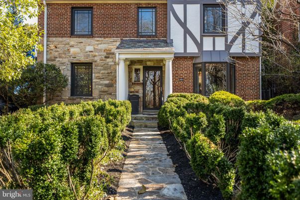 Exterior, Facade, Brick Facade, Tudor Revival