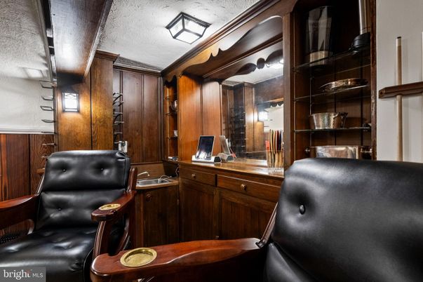 Home Office, Interior, Wooden Walls