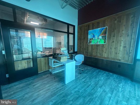Home Office, Interior, Wood Texture Flooring, Wooden Walls
