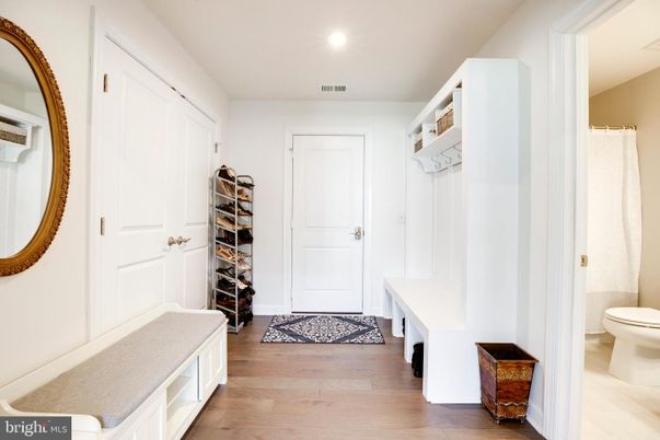 Bathroom, Interior, Recessed Lighting, Wood Texture Flooring