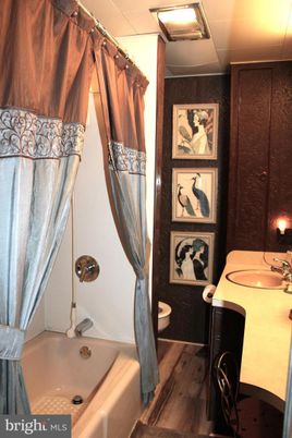 Bathroom, Interior, Wood Texture Flooring