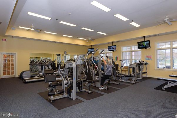 Fitness Equipment, Gym, Interior, Recessed Lighting