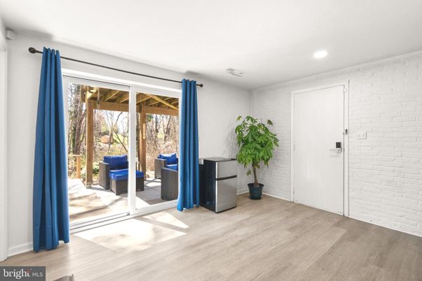 Interior, Recessed Lighting, Stone Walls, Wood Texture Flooring