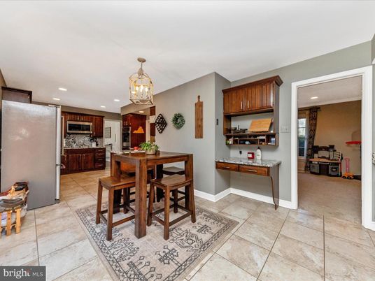 Dining room, Interior, Kitchen, Recessed Lighting