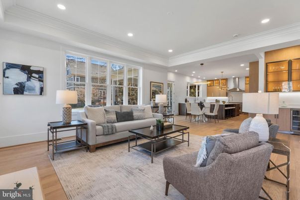 Dining room, Interior, Kitchen, Living room, Pendant Lights, Recessed Lighting, Stainless Steel Appliances, Wood Texture Flooring