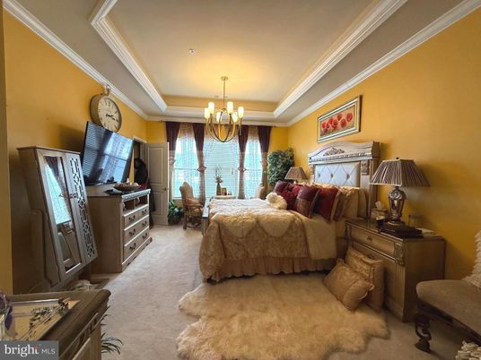 Bedroom, Chandelier, Interior, Recessed Lighting