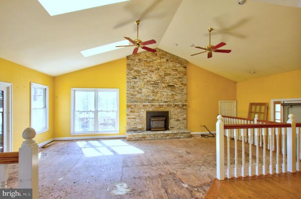 Empty room, Fireplace, Interior, Stone Walls
