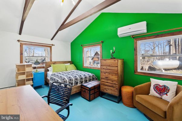 Bedroom, Interior, Wooden Beams