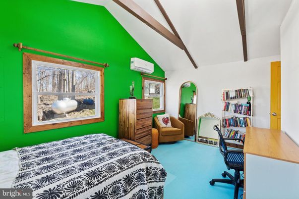 Bedroom, Home Office, Interior, Wooden Beams