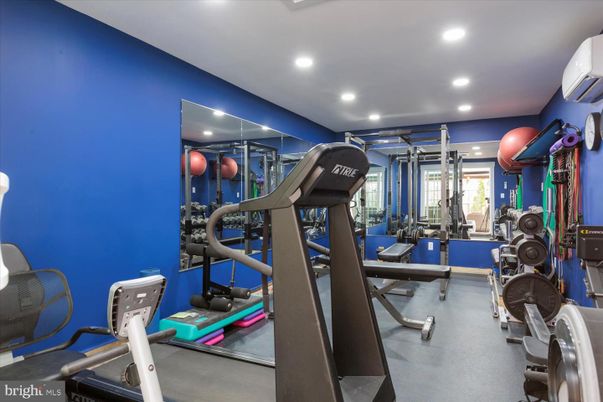 Fitness Equipment, Gym, Interior, Recessed Lighting