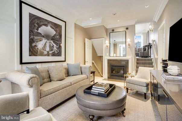 Fireplace, Interior, Living room, Recessed Lighting