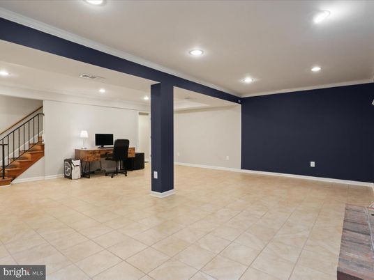 Home Office, Interior, Recessed Lighting