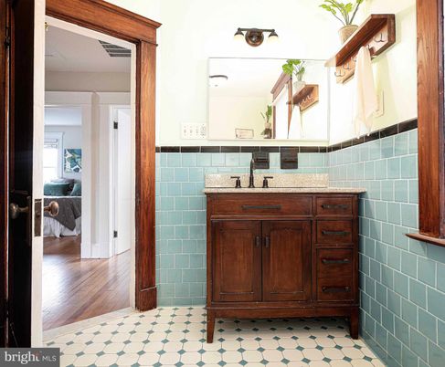 Bathroom, Interior, Wood Texture Flooring