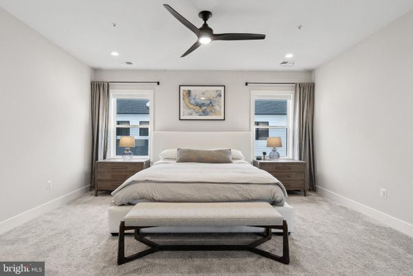 Bedroom, Interior, Recessed Lighting