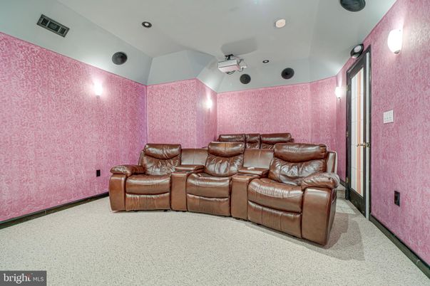 Home Theatre Room, Interior, Recessed Lighting, Theatre Room