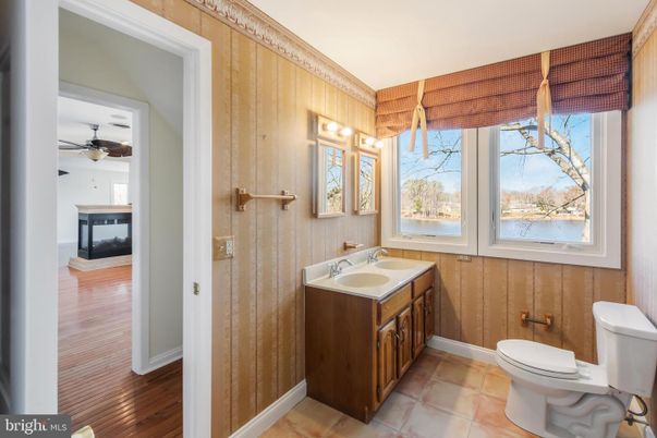 Bathroom, Interior, Wood Texture Flooring