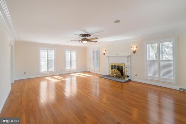 Empty room, Fireplace, Interior, Wood Texture Flooring