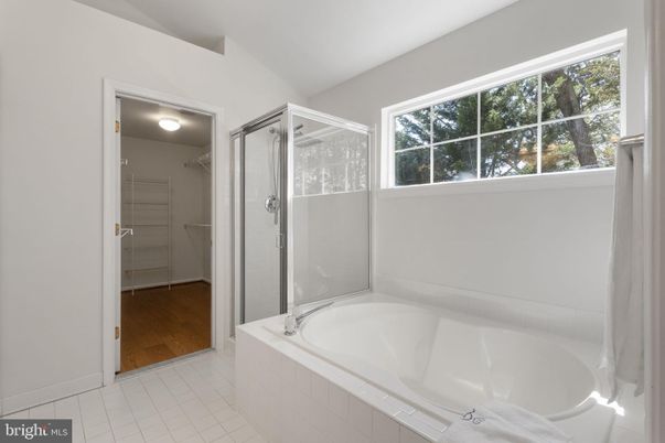 Bathroom, Glass Shower, Interior, Wood Texture Flooring