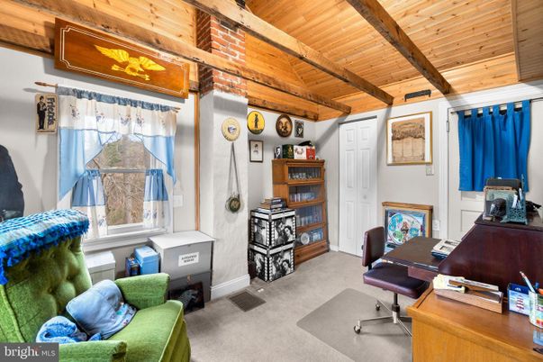 Home Office, Interior, Wooden Beams, Wooden Ceilings