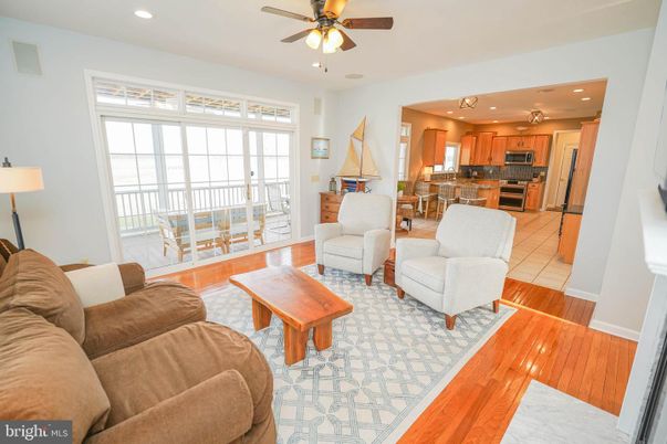 Interior, Kitchen, Living room, Recessed Lighting, Stainless Steel Appliances, Wood Texture Flooring