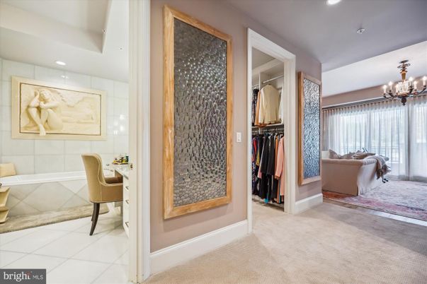 Chandelier, Home Office, Interior, Recessed Lighting