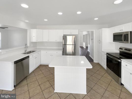 Interior, Kitchen, Recessed Lighting, Stainless Steel Appliances