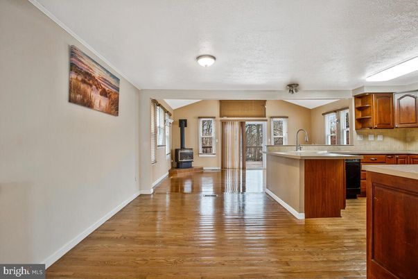 Interior, Kitchen, Wood Texture Flooring