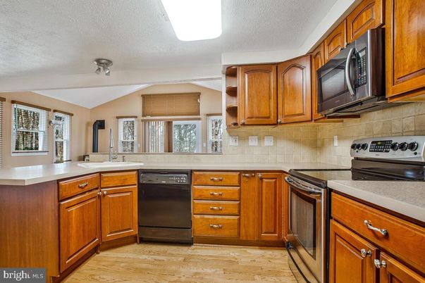 Interior, Kitchen, Wood Texture Flooring
