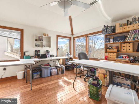 Home Office, Interior, Wood Texture Flooring