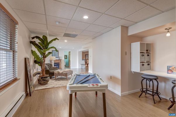 Game Room, Interior, Recessed Lighting, Wood Texture Flooring