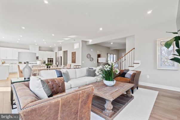 Interior, Kitchen, Living room, Recessed Lighting, Stainless Steel Appliances, Wood Texture Flooring