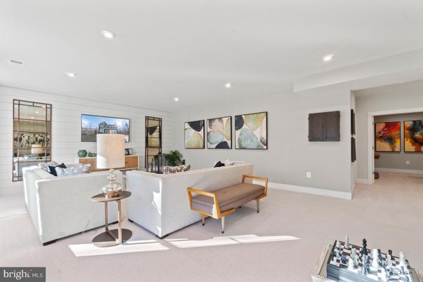 Interior, Living room, Recessed Lighting