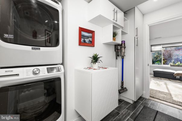 Interior, Recessed Lighting, Utility Closets, Washer, Wood Texture Flooring