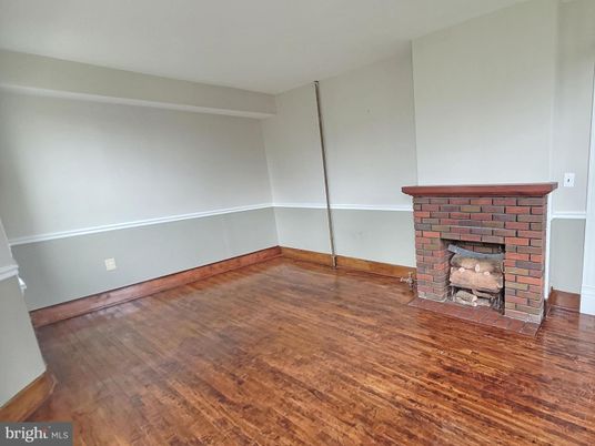 Empty room, Fireplace, Interior, Wood Texture Flooring
